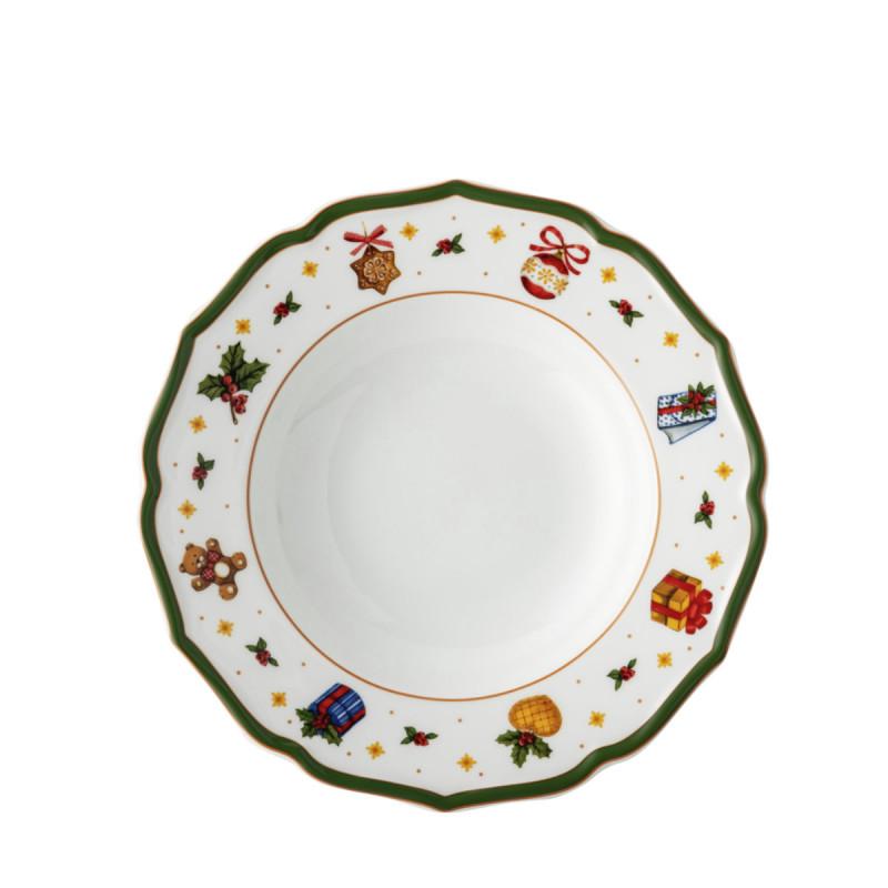 Hutschenreuther Happy Christmas. Тарелка суповая, цвет: зеленый 23 см