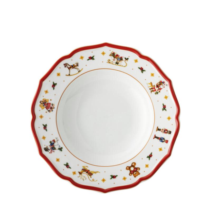 Hutschenreuther Happy Christmas. Тарелка суповая, цвет: красный 23 см