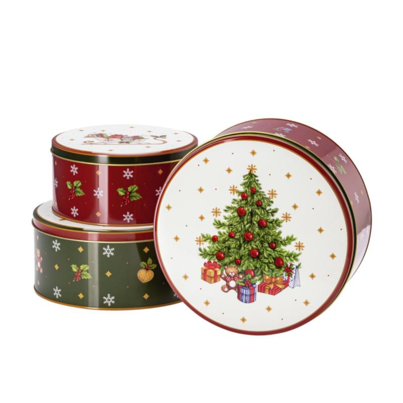 Hutschenreuther Happy Christmas. Набор 3 банки: 17/20/22 см