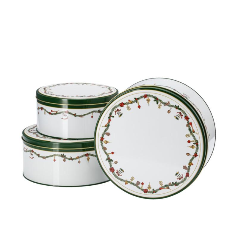 Hutschenreuther Nora Christmas. Набор: 3 коробки 17/20/22 см