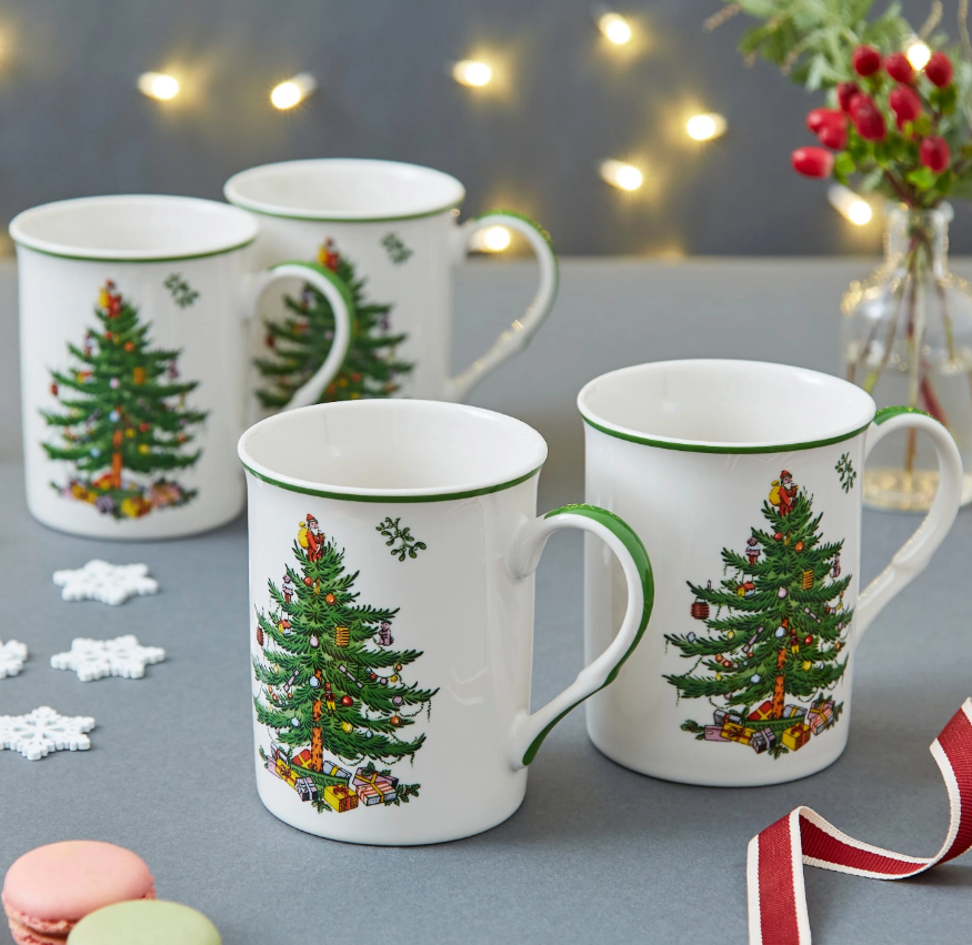 Portmeirion Spode. Набор: 4 кружки с ручкой 300 мл