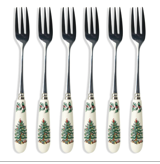 Portmeirion Spode. Набор: 6 десертных вилок 15 см