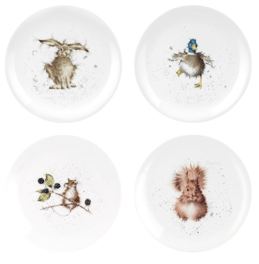 Wrendale. Набор: 4 средних тарелок 20 см