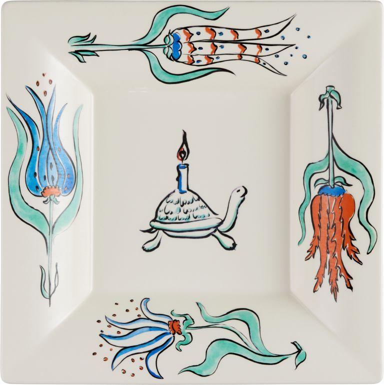 Gien LA FAVORITE. Тарелка квадратная 22x22 см