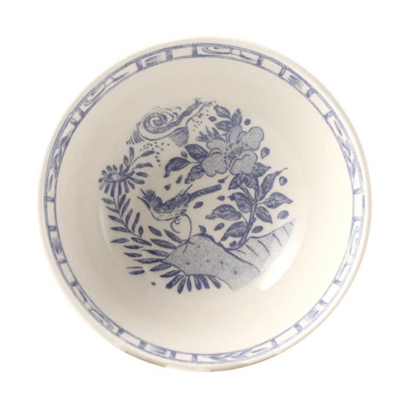 Gien BLUE BIRD. Тарелка для мюсли 16 см