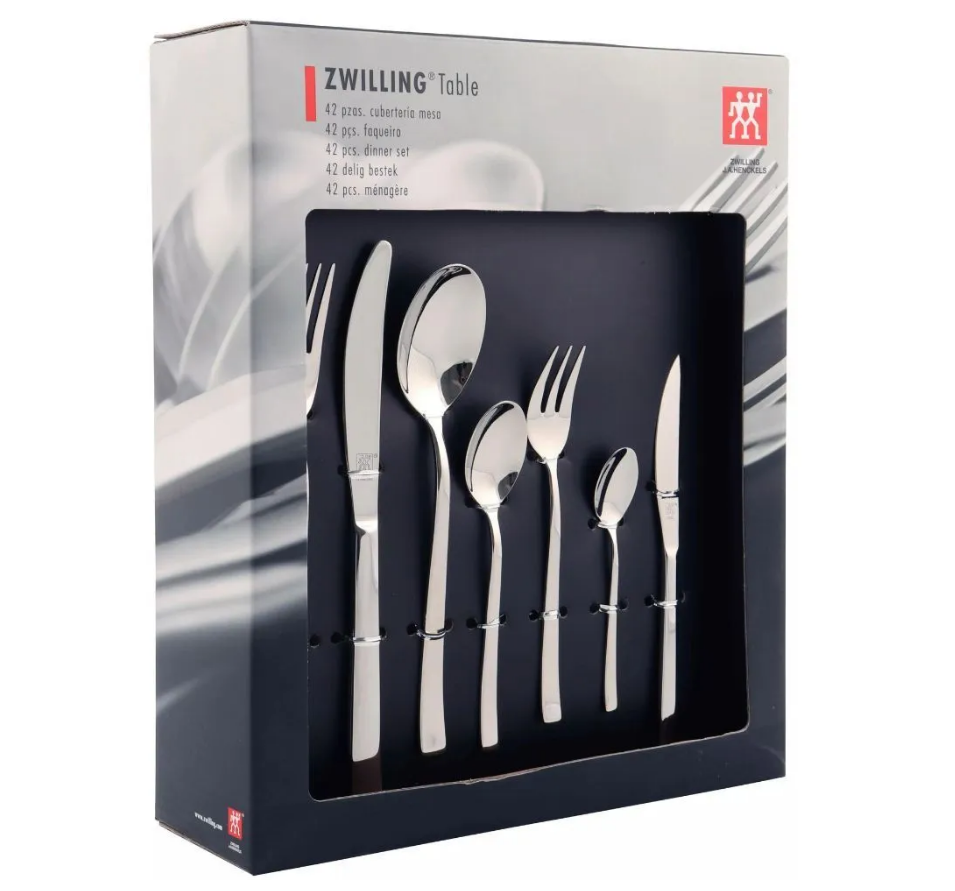 Zwilling Bela. Приборы столовые, набор из 42 предметов