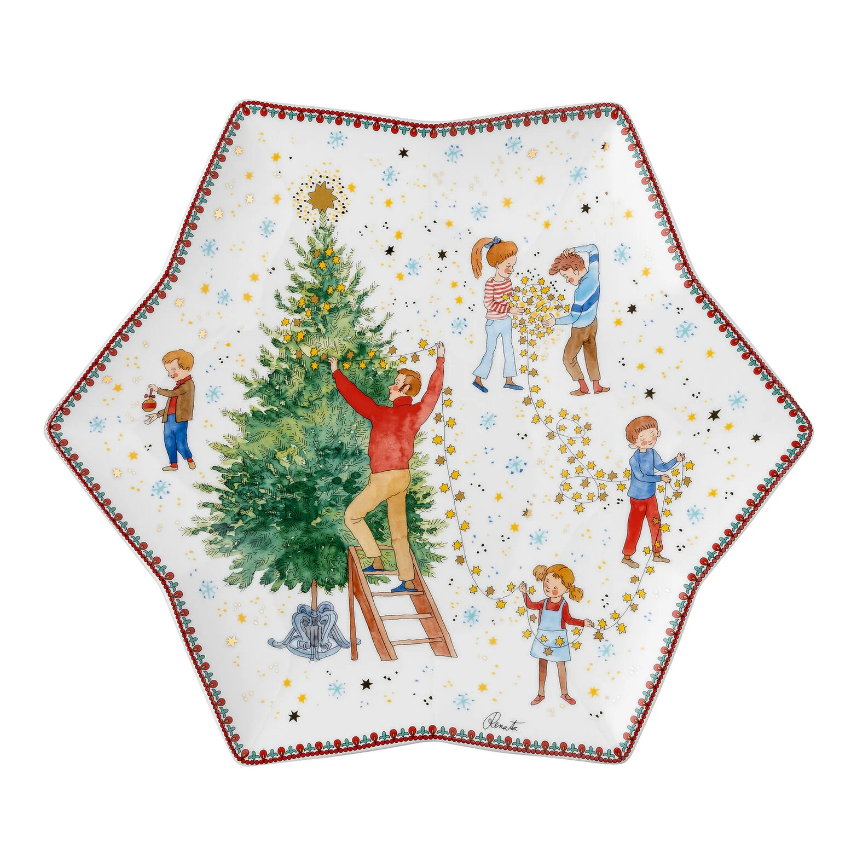 Hutschenreuther Weihnachtsleuchten 2024. Блюдо 34 см