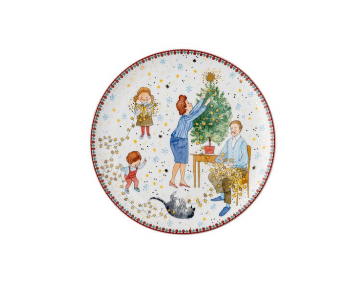 Hutschenreuther Weihnachtsleuchten 2024. Тарелка 22 см