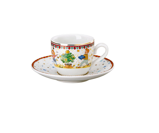 Hutschenreuther Weihnachtsleuchten 2024. Чайная пара 220 мл с блюдцем N2