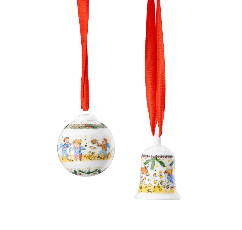 Hutschenreuther Weihnachtsleuchten. Набор: 2 подвески 5 см