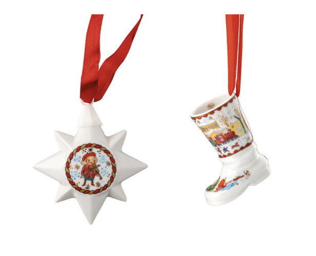 Hutschenreuther Annual Christmas Eve 2023. Набор подвесок 6 см
