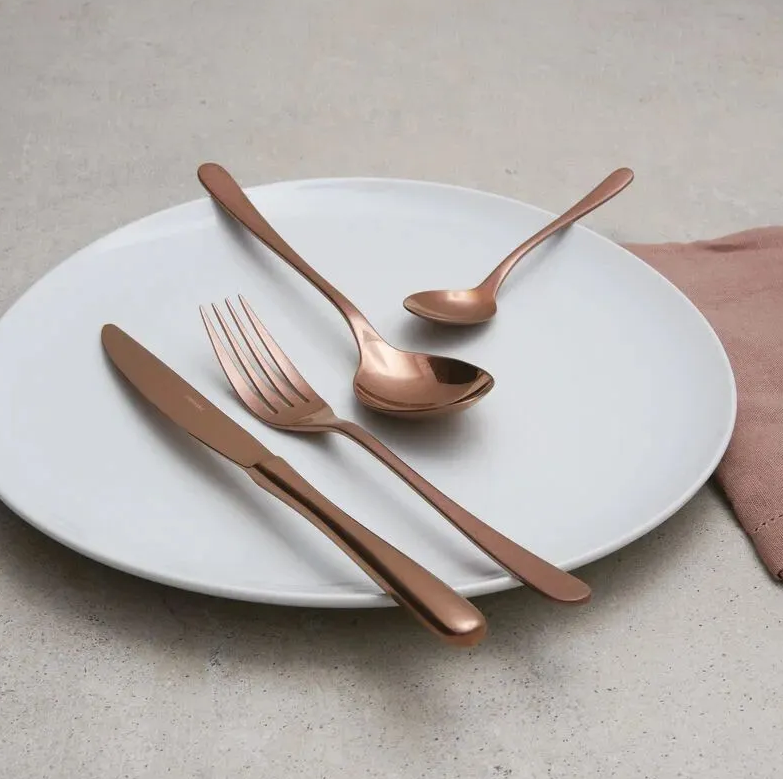 Sambonet Taste. Приборы столовые, набор из 24 предметов, цвет: винтажная медь