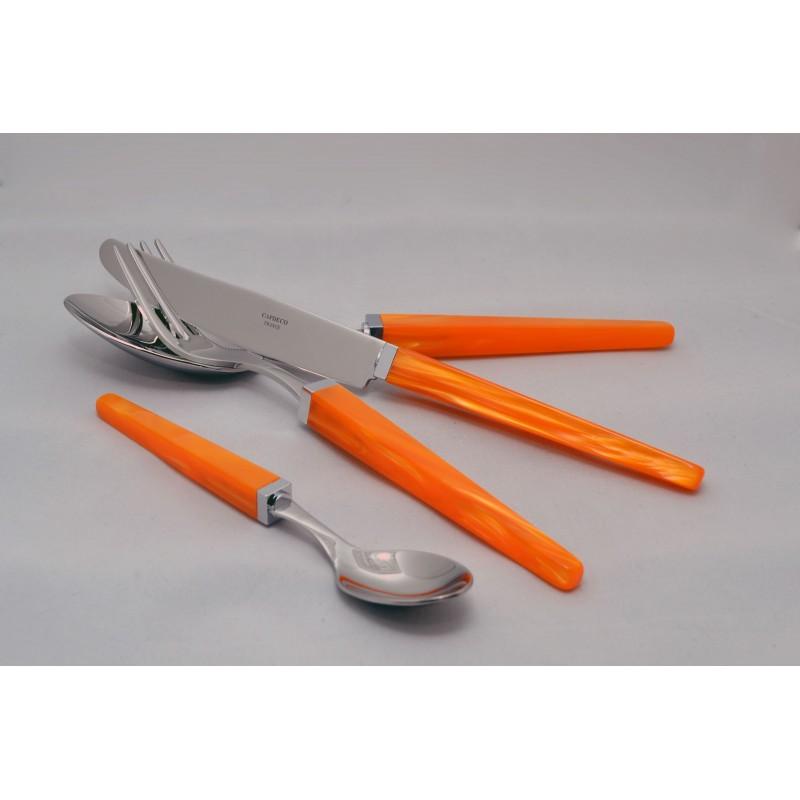 Capdeco Quio. Приборы столовые, набор из 24 предмета, цвет: orange
