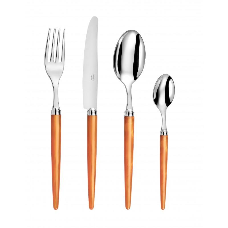 Capdeco Tang. Приборы столовые, набор из 24 предмета, цвет: orange