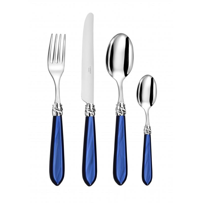 Capdeco Diana. Приборы столовые, набор из 24 предмета, цвет: blue night