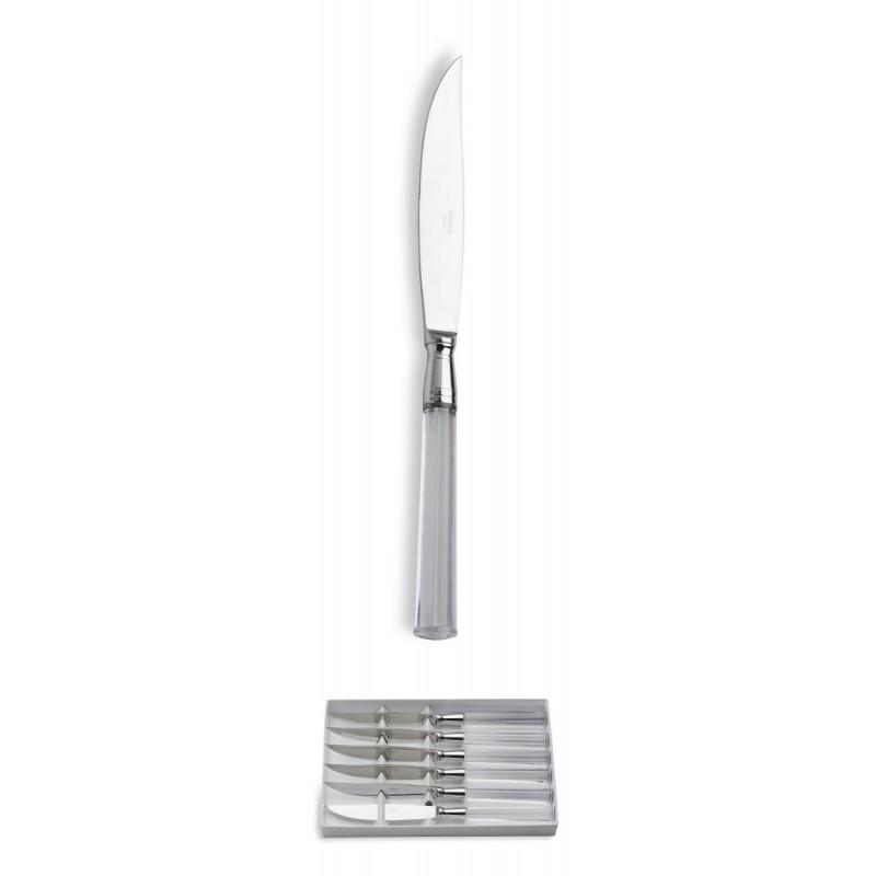 Capdeco Doric. Набор: 6 ножей ждя стейка, цвет: crystal