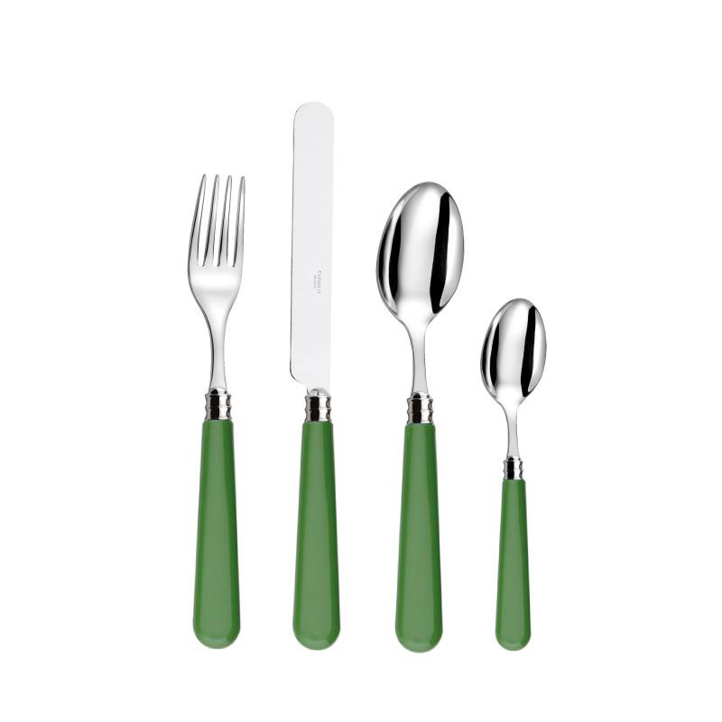 Capdeco Helios. Приборы столовые, набор из 24 предмета, цвет: olive