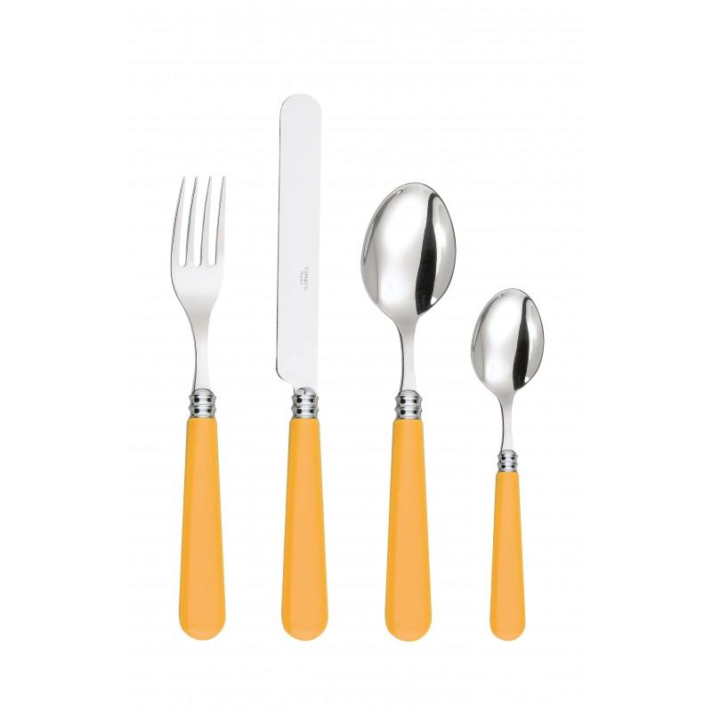 Capdeco Helios. Приборы столовые, набор из 24 предмета, цвет: sunflower