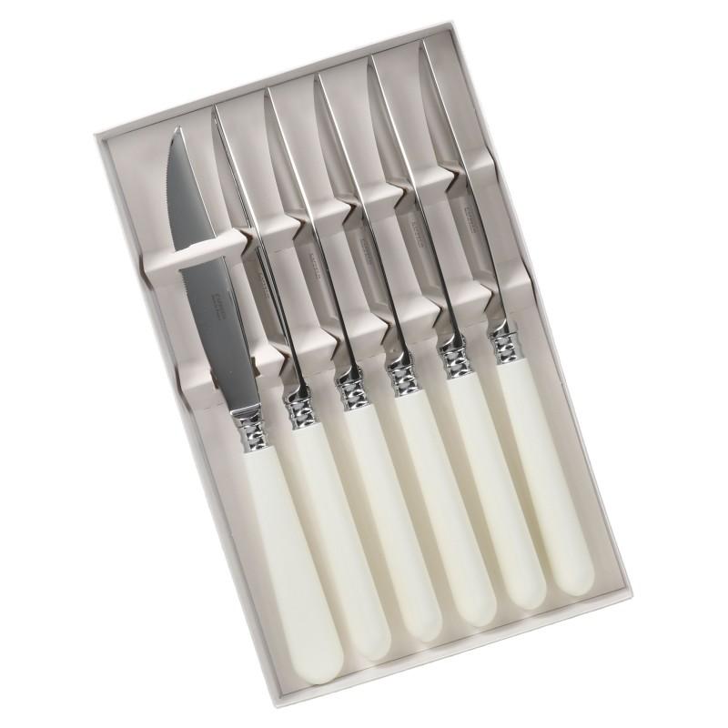 Capdeco Helios. Набор: 6 ножей для стейка, цвет: white