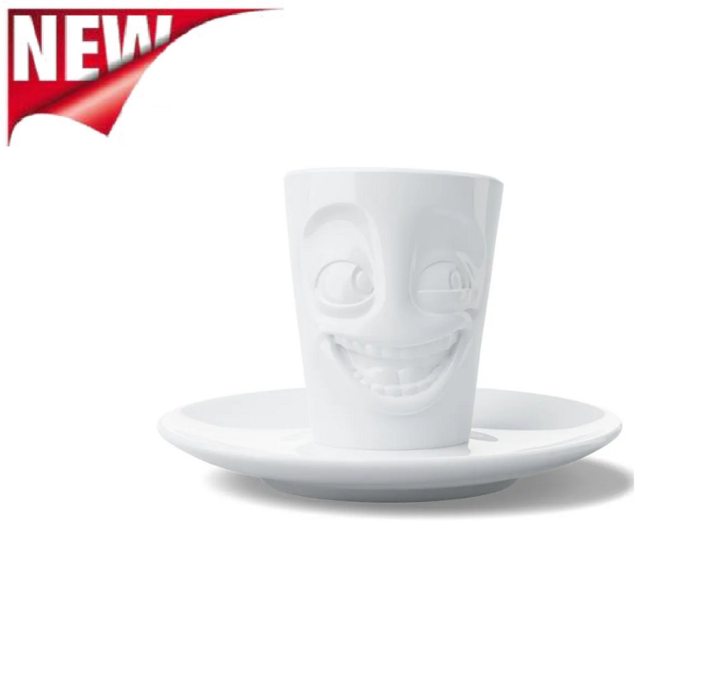 Tassen. Кофейная пара 'Шутник', цвет: белый 80 мл