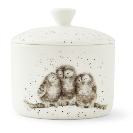 Wrendale. Банка для хранения 'Маленькие совы' 9,5 см