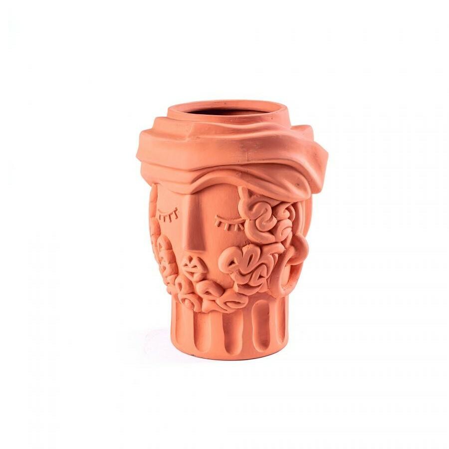Seletti. Ваза 'Man', цвет: terracotta 32 см
