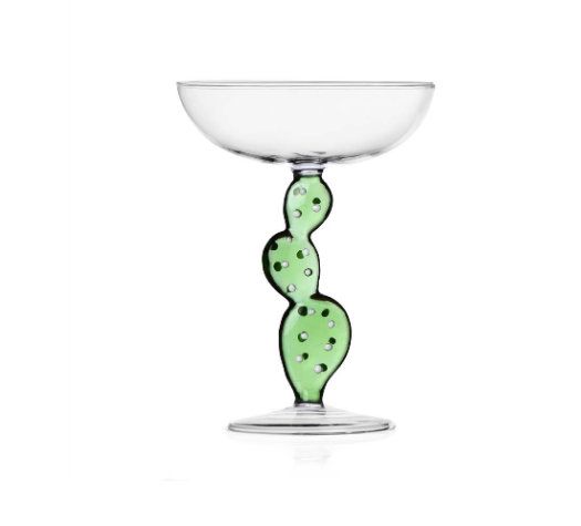 Ichendorf Desert plants. Чаша для шампанского с зеленым кактусом 17x12 см