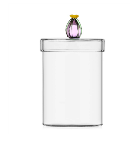 Ichendorf Desert plants. Коробочка с розовым цветком кактуса 14x10,8 см