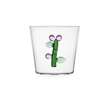 Ichendorf Botanica. Стакан с розовым цветком 8x8,5 см