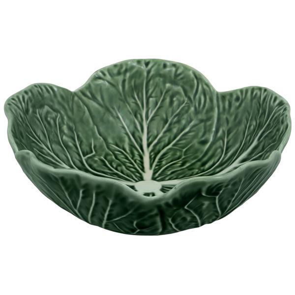 Bordallo Pinheiro Couve. Салатник индивидуальный с резным краем 'Капуста' 17,5 см