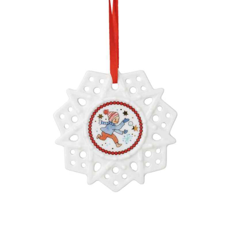 Hutschenreuther COLLECTOR'S EDITION 2025. Подвеска снежинка 7 см