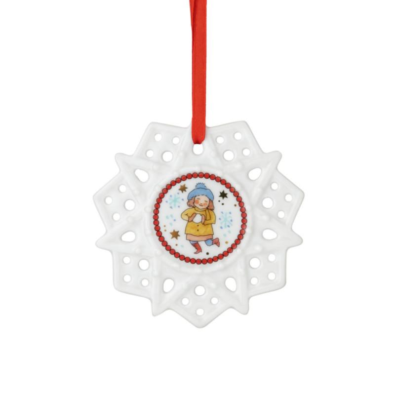 Hutschenreuther COLLECTOR'S EDITION 2025. Подвеска снежинка 7 см N 2