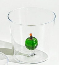 Ichendorf  Fruits and Flowers. Стакан с зеленым яблоком 350 мл