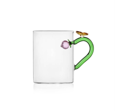 Ichendorf Fruits and Flowers. Кружка с бабочкой 10x8 см