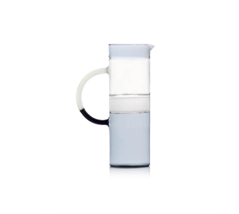 Ichendorf Tequila sunrise. Кувшин, цвет: дымчатый/белый/прозрачный 28,5x9 см