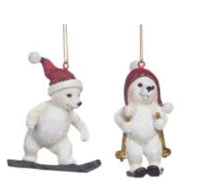 Goodwill. Украшение 'Мишка на лыжах\сноуборде' 8,5 см