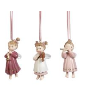 Goodwill. Елочные игрушка 'музыкальные девочки-ангелы' 8,5 см, ассорти