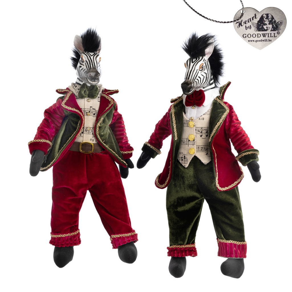 Goodwill. Елочная игрушка 'Зебры-куклы' 46 см, ассорти