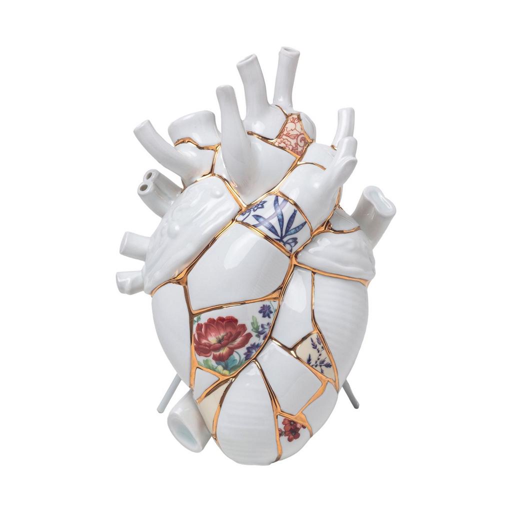 Seletti. Ваза 'Kintsugi Love in Bloom' 25x16,5x9 см