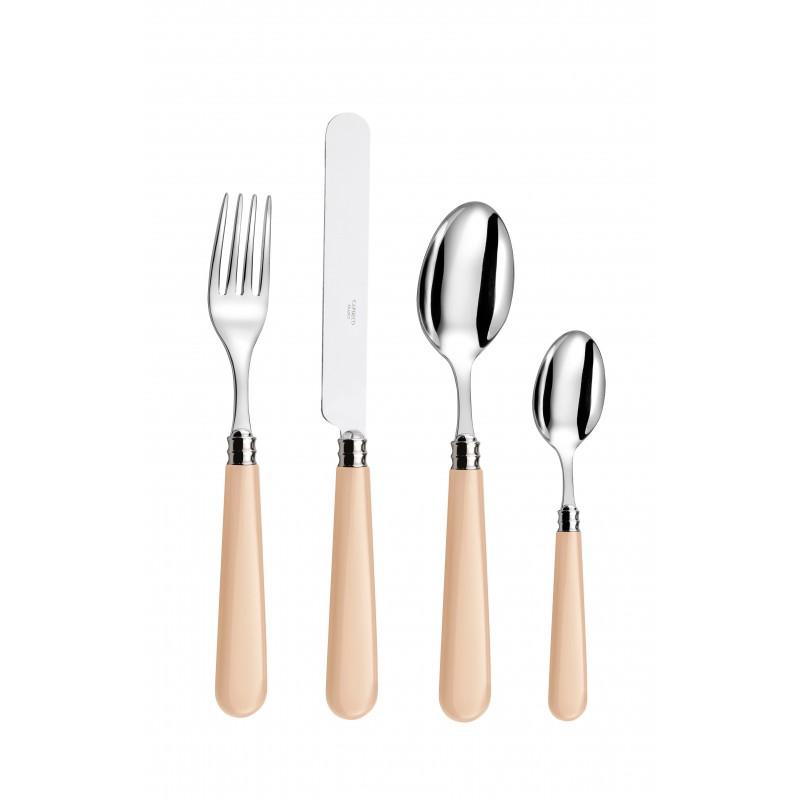 Capdeco Altea. Набор столовых предметов, цвет: blanc casse, 24 предмета