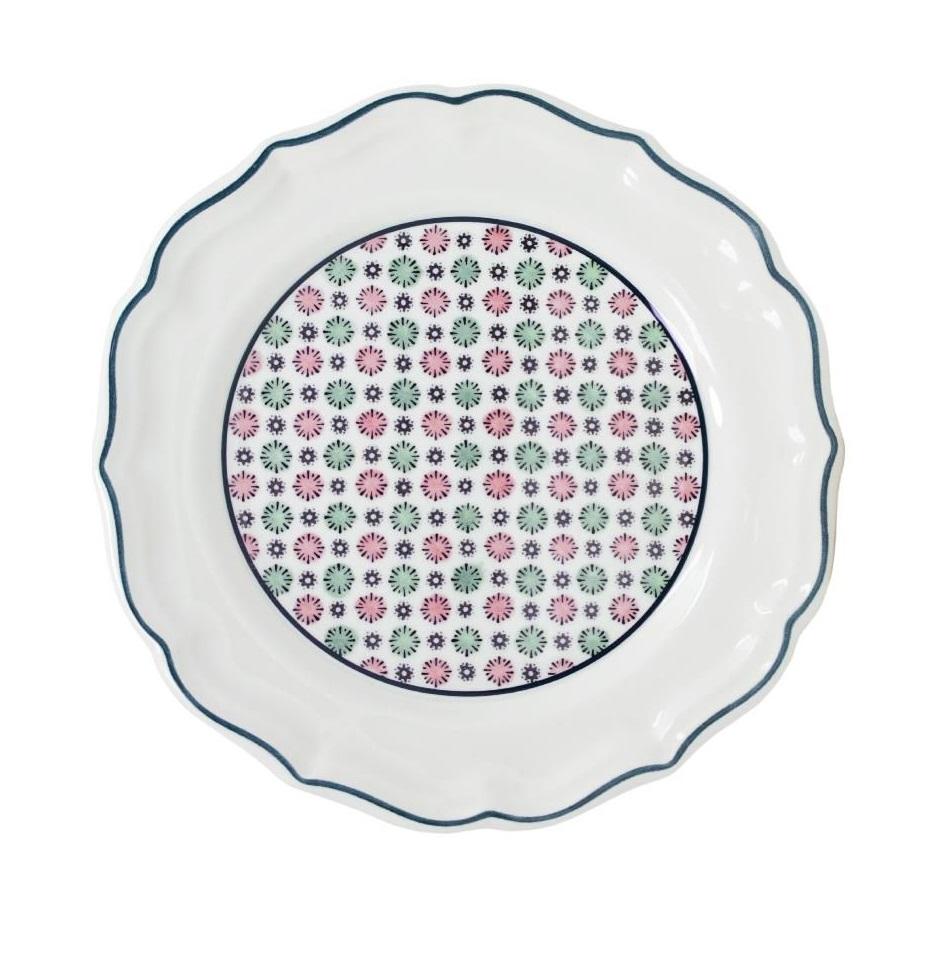 Gien Dominote.Набор: 4 тарелки для супа 22,5 см