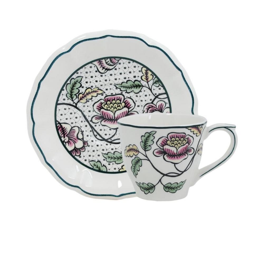 Gien Dominote. Набор: 2 чайные пары 175 мл