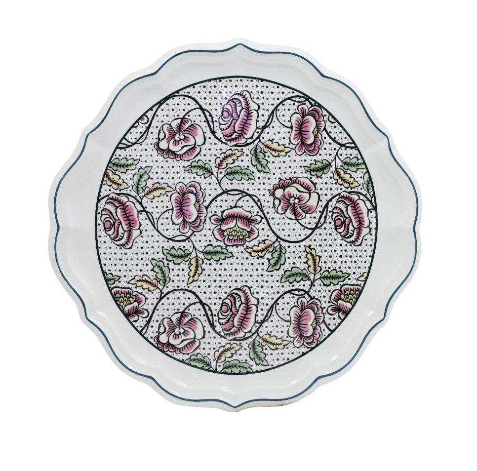Gien Dominote. Блюдо для торта 31,7 см