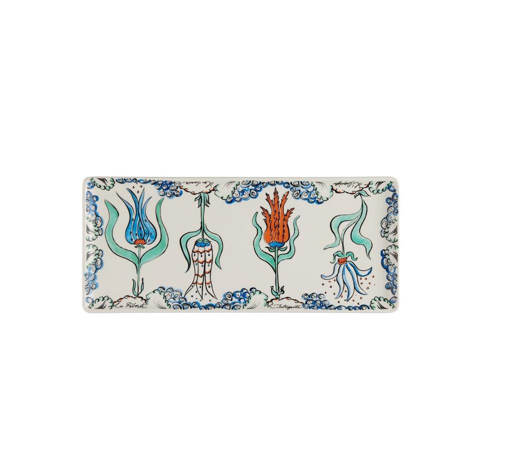 Gien LA FAVORITE. Блюдо прямоугольное 36x15,5 см