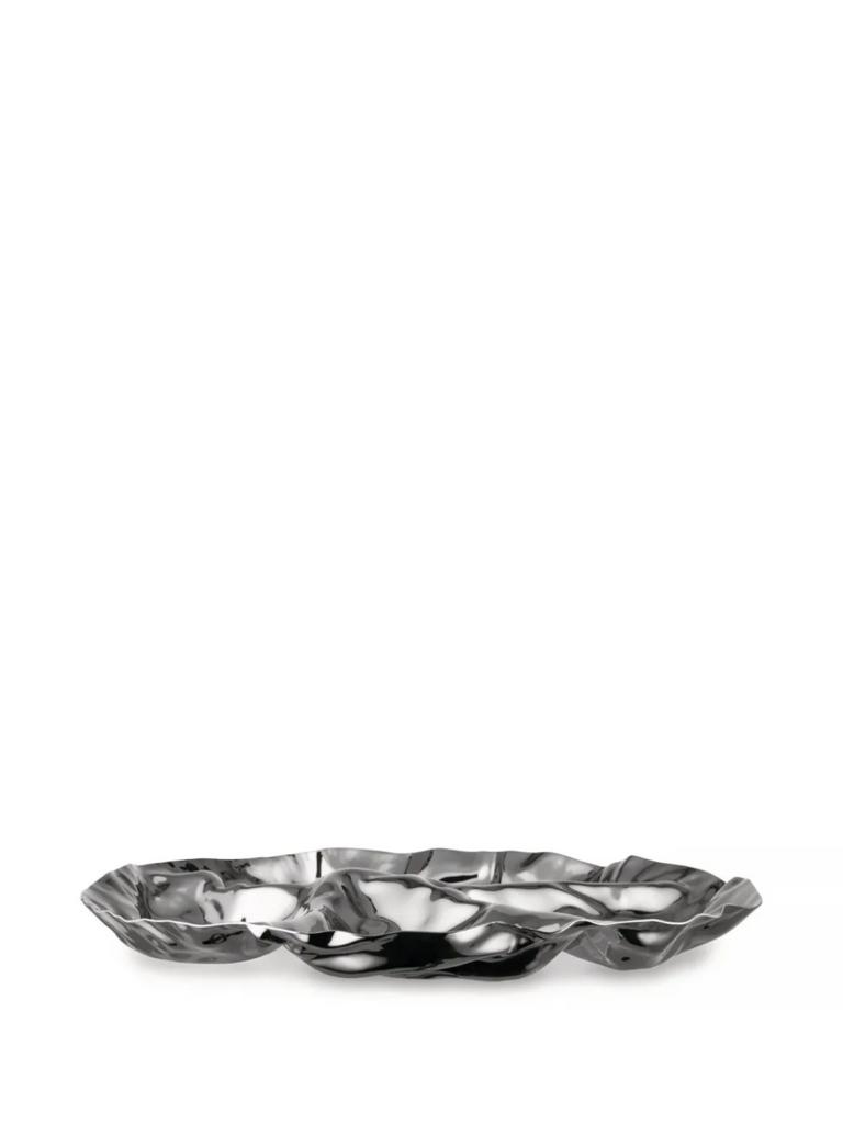 Alessi Pepa. Блюдо, цвет: металлик, 32,3х4х32,3 см
