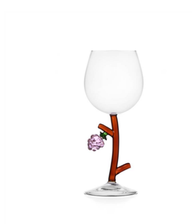 Ichendorf Fruits and Flowers. Бокал на ножке с малиной 20x8,5/7,5 см