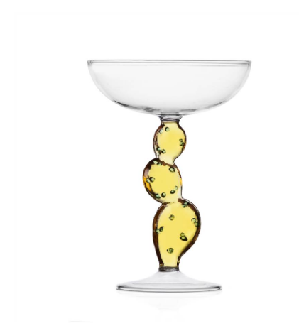 Ichendorf Desert plants. Чаша для шампанского с желтым кактусом 17x12 см