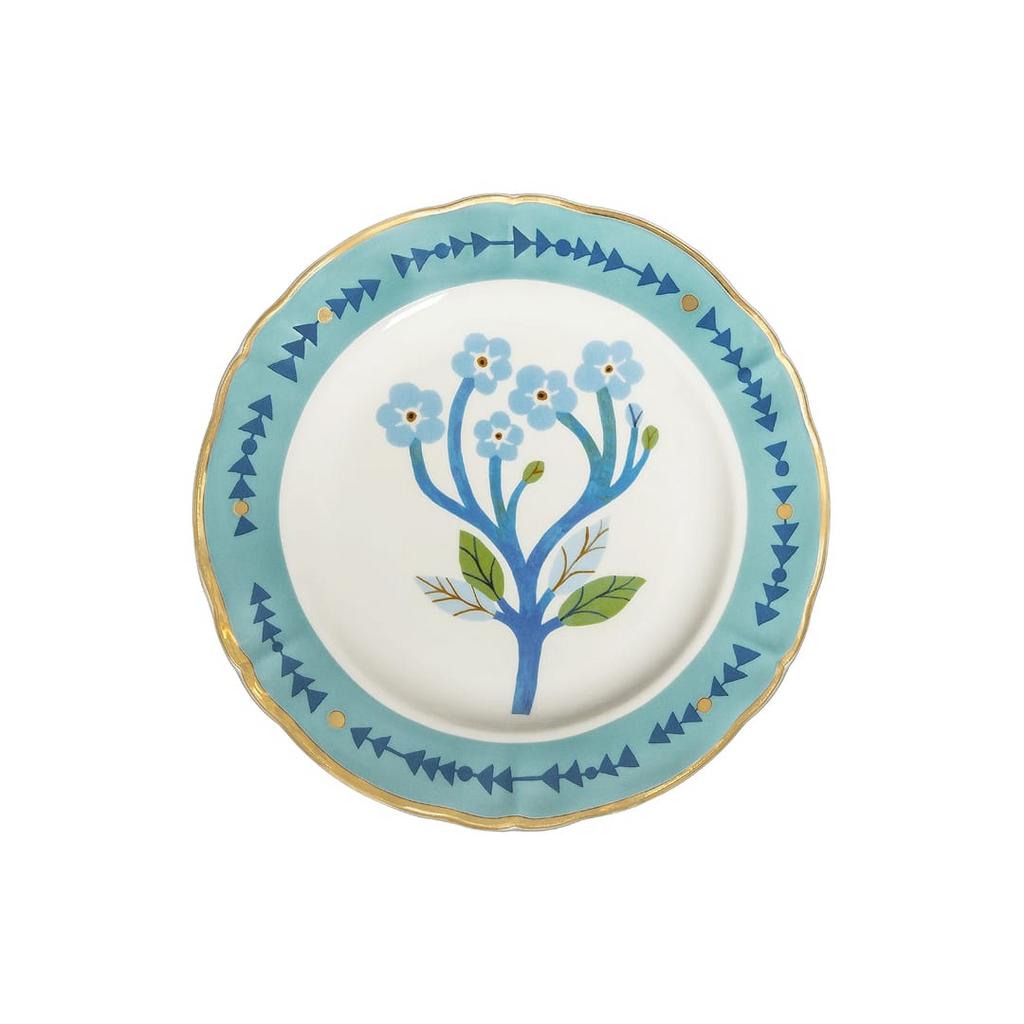 Bitossi Home Botanica. Тарелка десертная 'BOTANICA BLUE' 20,5 см