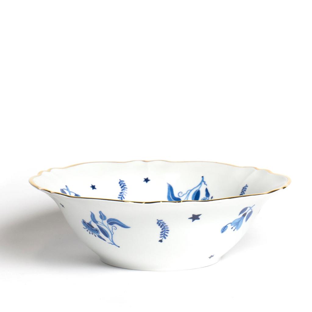 Bitossi Home Fabula Marino. Салатник 'BLUE FLORAL' 26 см