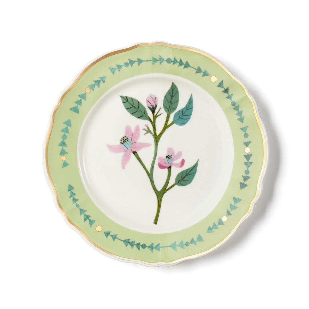 Bitossi Home Botanica. Тарелка обеденная 'BOTANICA GREEN' 26,5 см